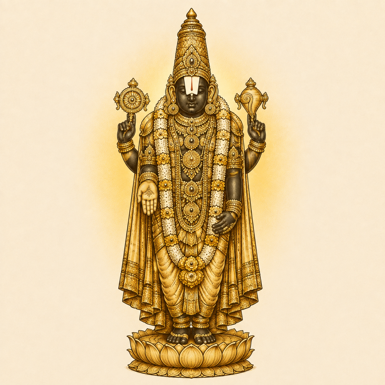 Venkateswara devotional wallpaper titled Govinda